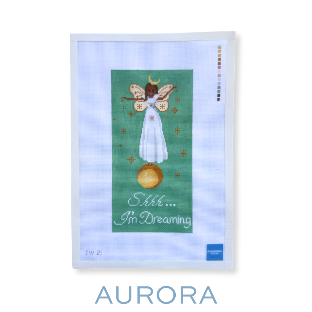 Faerie Dust: Baby Girl Nursery Needlepoint Door Hanger Canvas