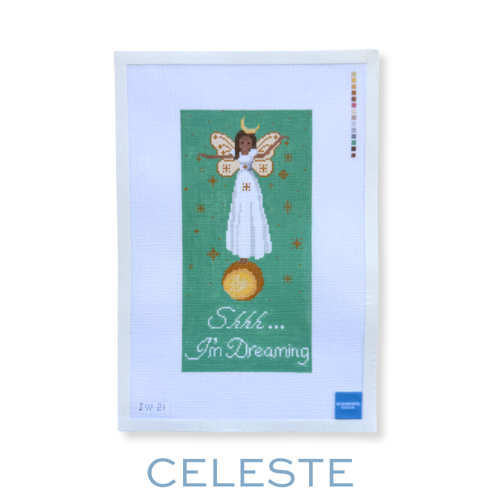 Faerie Dust: Baby Girl Nursery Needlepoint Door Hanger Canvas