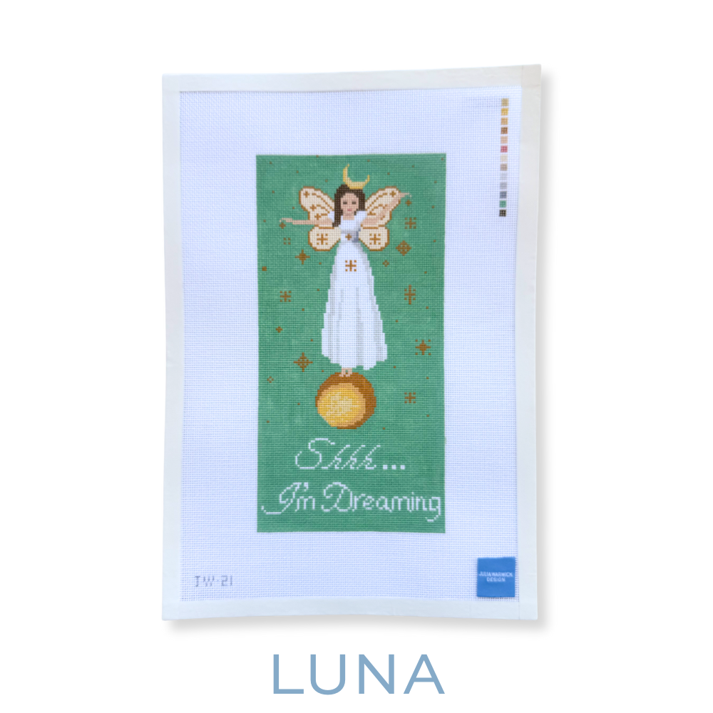 Faerie Dust: Baby Girl Nursery Needlepoint Door Hanger Canvas