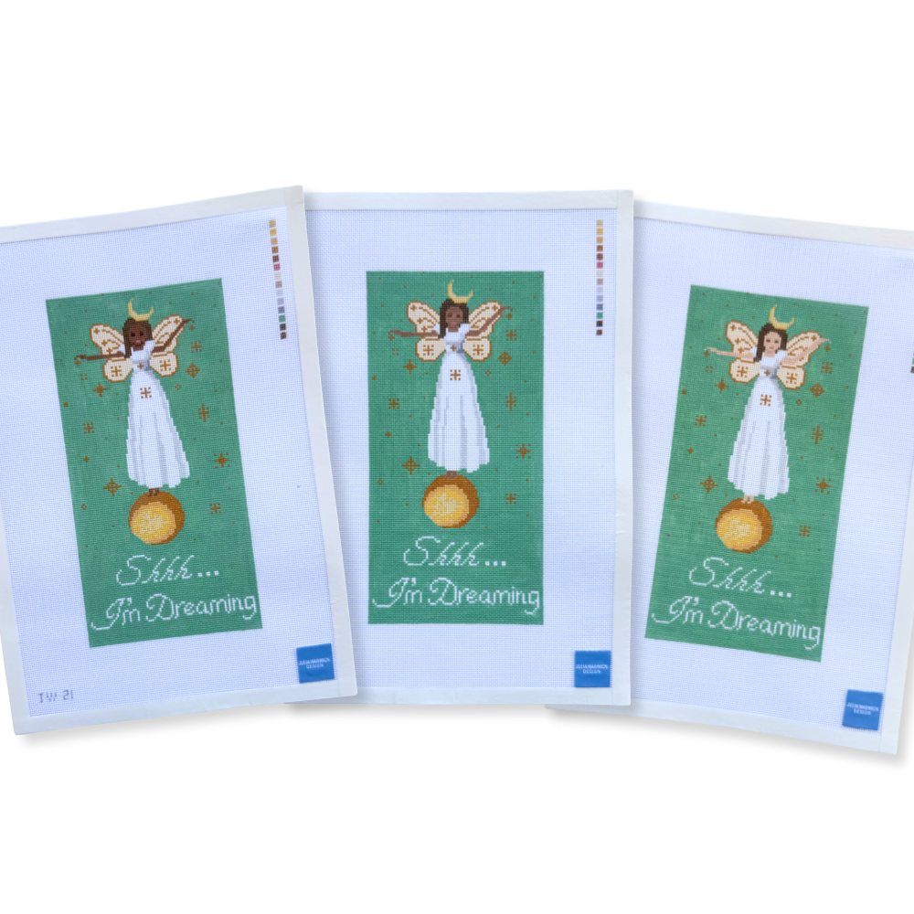 Faerie Dust: Baby Girl Nursery Needlepoint Door Hanger Canvas