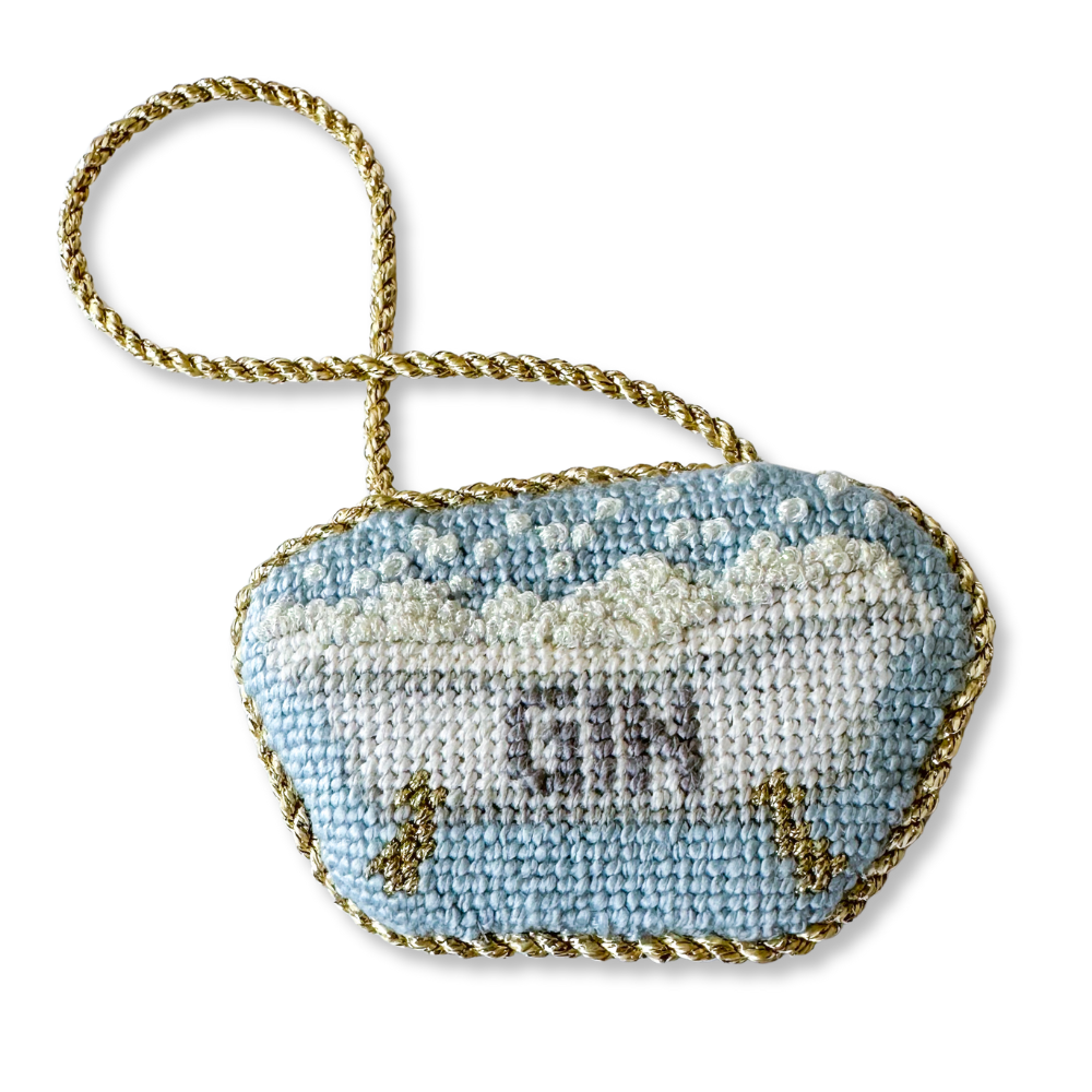 Gin Decanter Tag Needlepoint Canvas