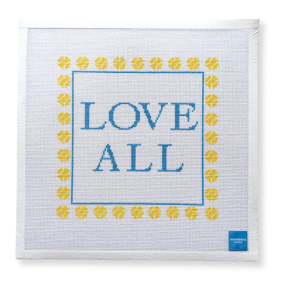 Love All Tennis Needlepoint Canvas