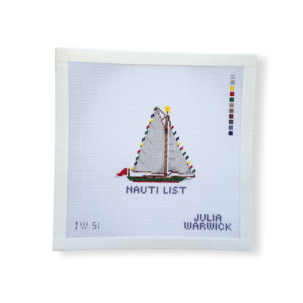 Nauti List Needlepoint Canvas