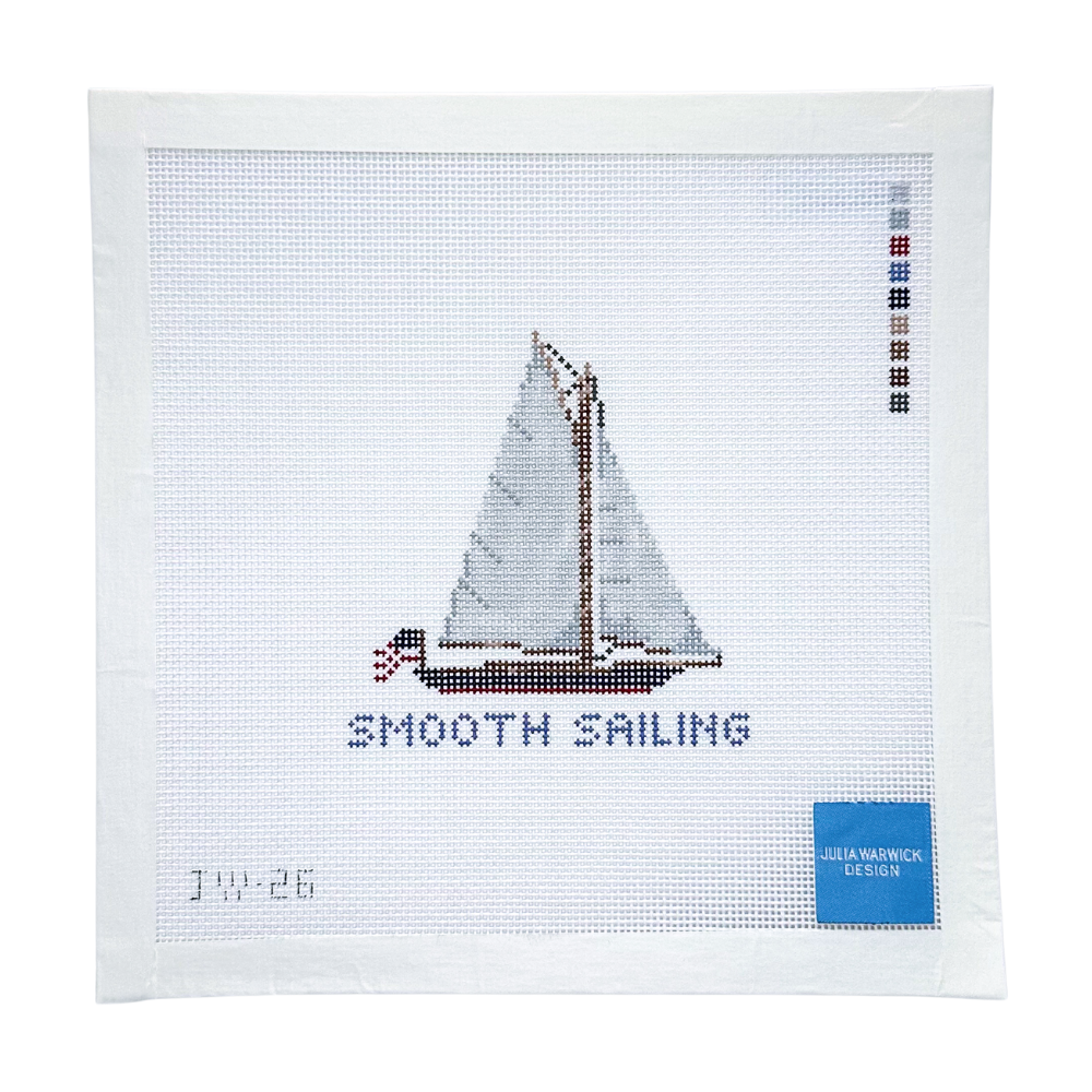 Smooth Sailing Needlepoint Canvas – Julia Warwick Design