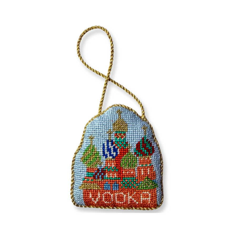 Vodka Decanter Tag Needlepoint Canvas